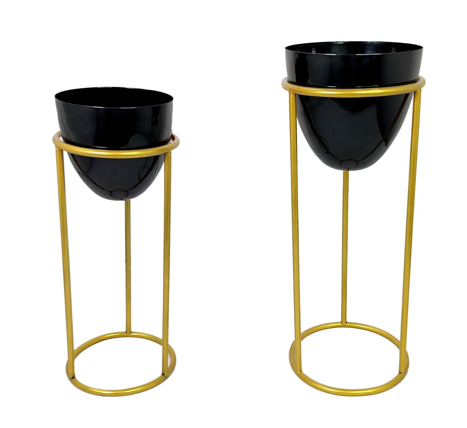 Metal Egg Shape Plant Holder with Stand-ArtyCraftz.com