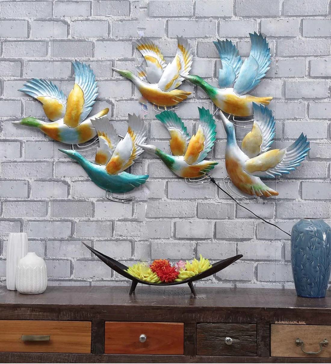 Metal Flying Geese Wall Art