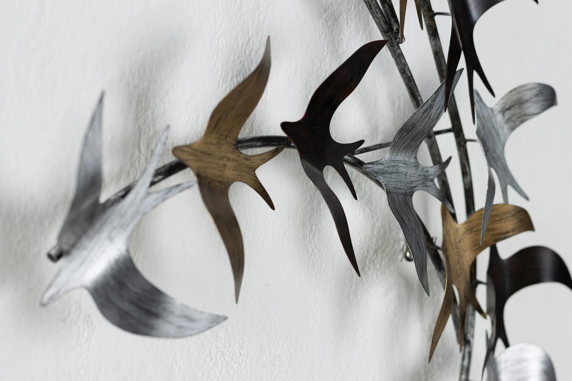 Metal Flying Swallows Wall Art - ArtyCraftz.com