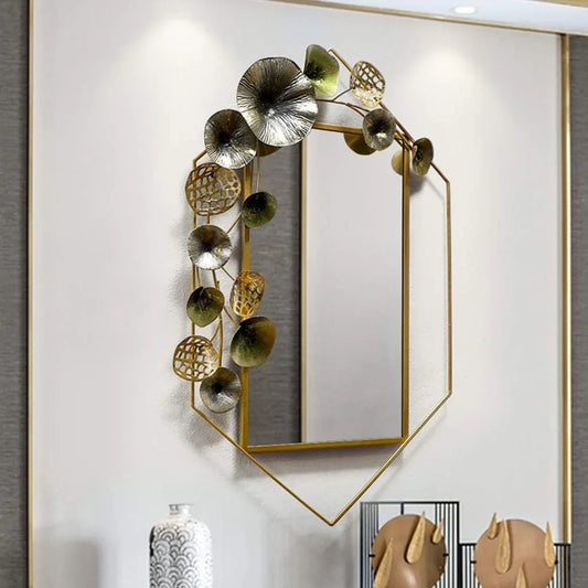 Metal Geometric Dimensional Wall Mirror-ArtyCraftz.com