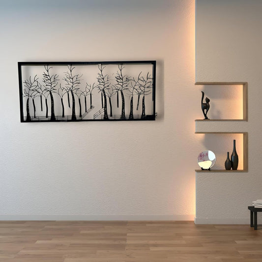 Metal Magical Forest Tree Wall Frame -ArtyCraftz.com