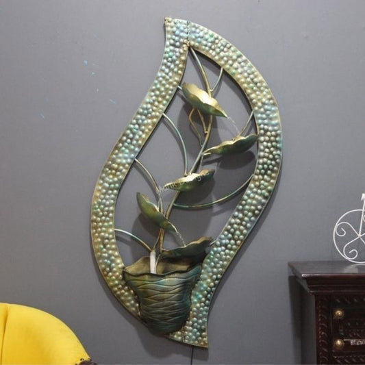 Metal Metal Leaf Wall Fountain - ArtyCraftz.com