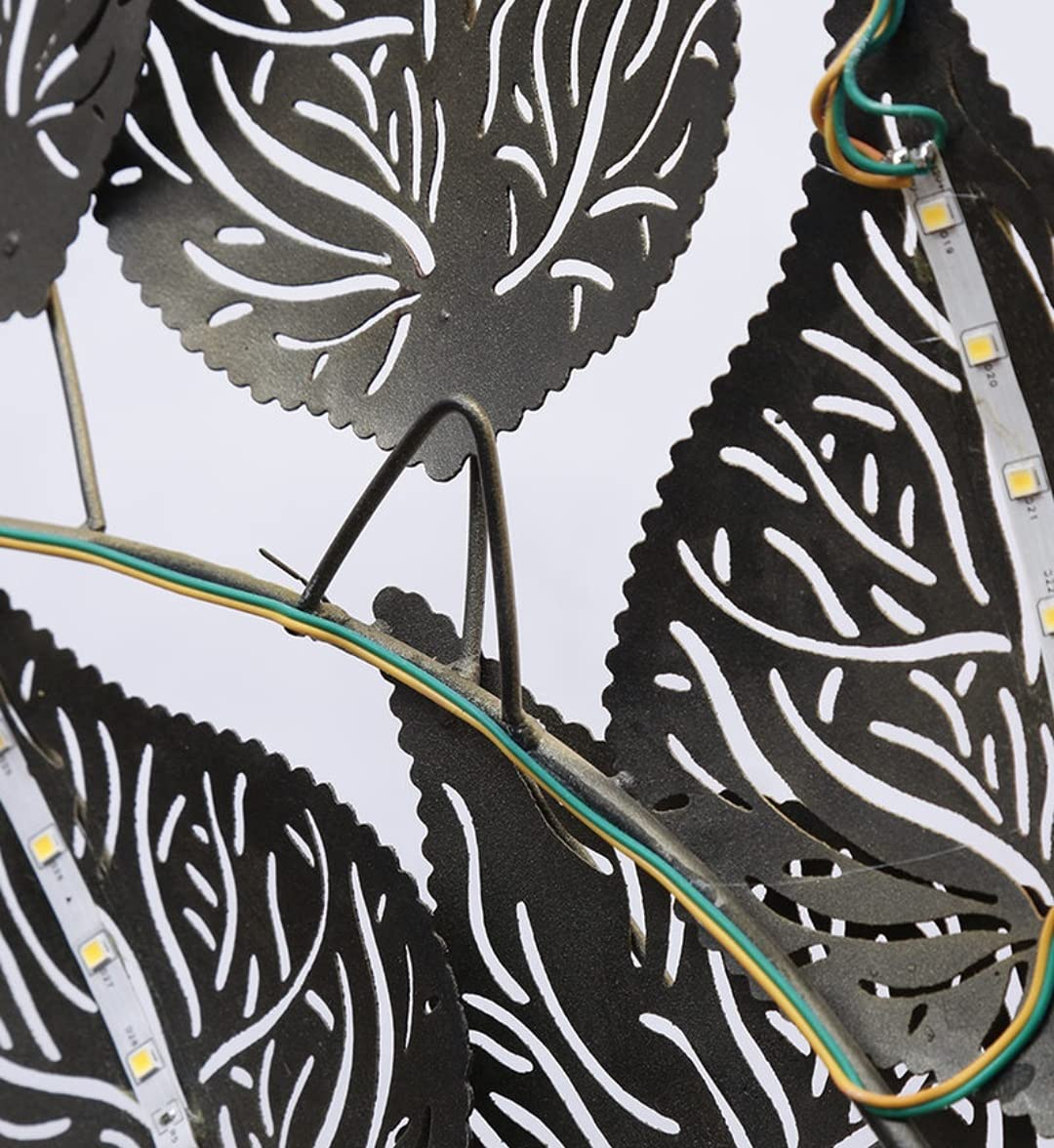 Metal Pipal Tree with LED Wall Art-ArtyCraftz.com