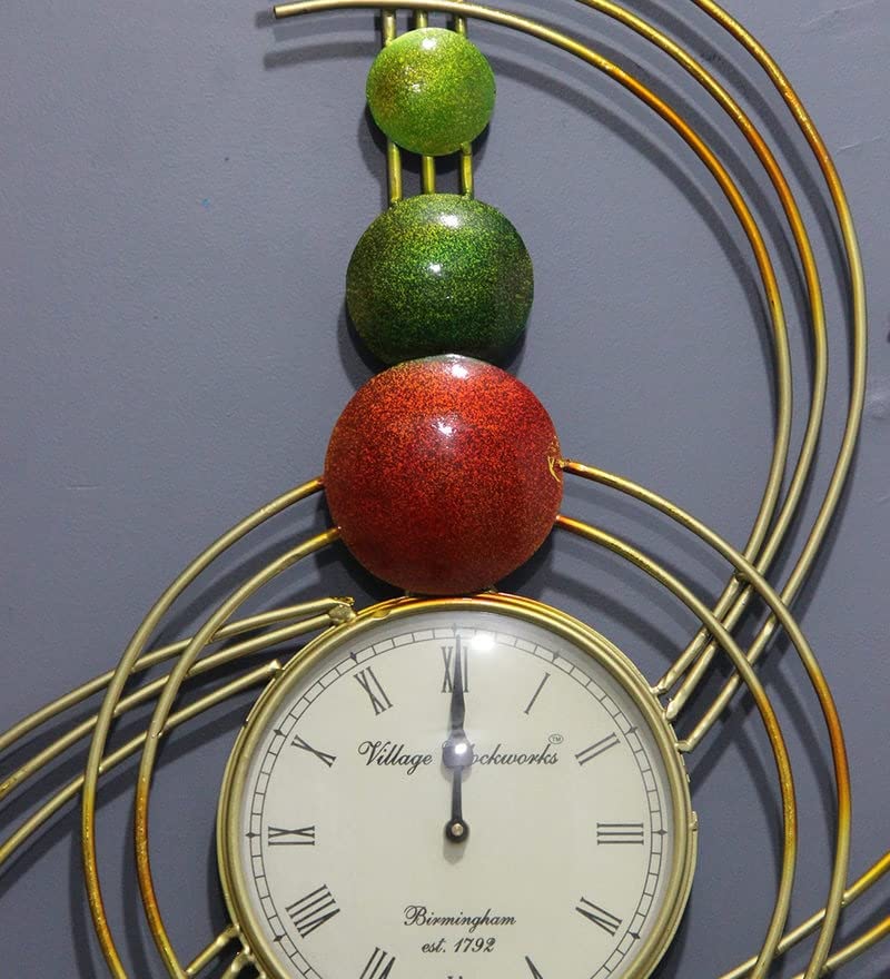 Metal Quirky Sun Wall Clock-ArtyCraftz.com