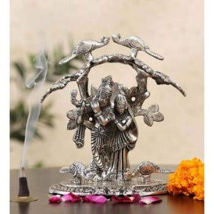 Metal Radha krishna Idol for Showpiece - ArtyCraftz.com