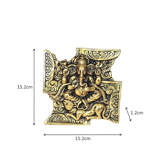 Metal Swastik Wall Hanging Showpiece