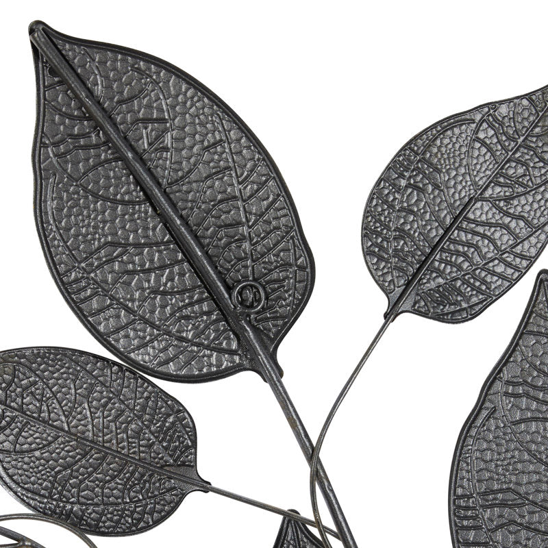 Metal Textured Multicolor Leaves Wall Art-ArtyCraftz.com
