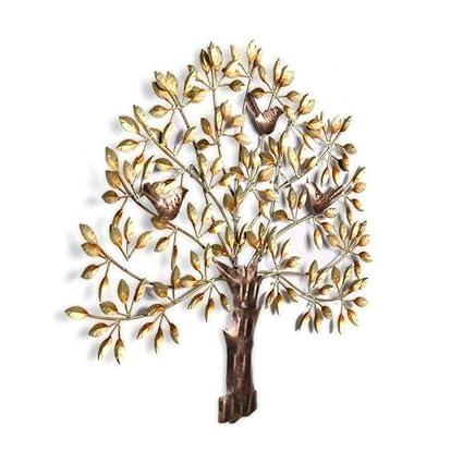 Metal Tree of Life Wall Art with Birds
