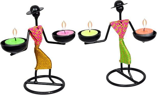  Metal Unique Candle Holder for Home Decor