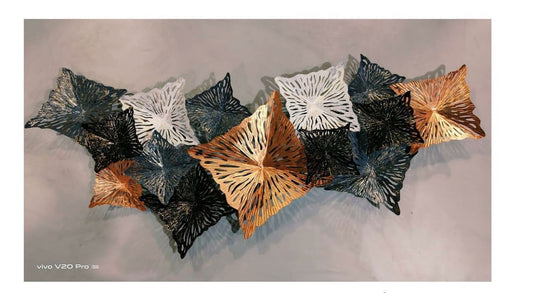 Metal Wall Hanging for Home Decor and Gifting 52 Inches Multi Color - ArtyCraftz.com