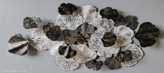 Metal Wall Hanging for Home Decor and Gifting 54 Inches white with Sky Blue Color - ArtyCraftz.com