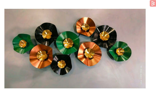 Metal Wall Hanging for Home Decor and Gifting 60 Inches Multi Color - ArtyCraftz.com