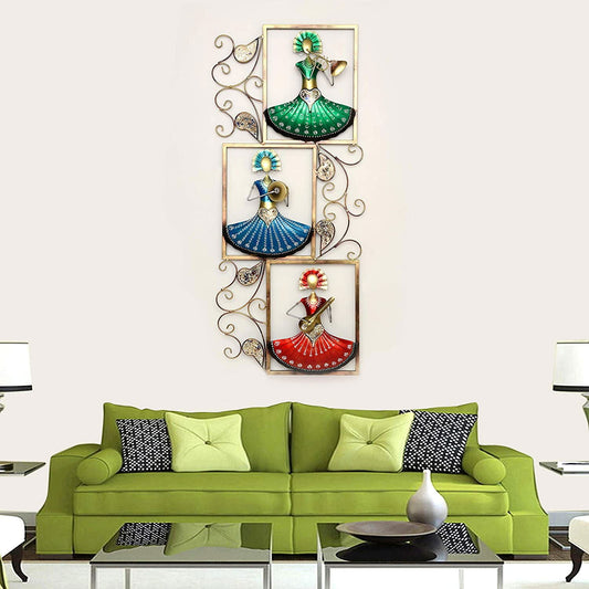 Metal Wall Mounted Frame Doll 53 inches X 21 inches X 3.2 Inches - ArtyCraftz.com