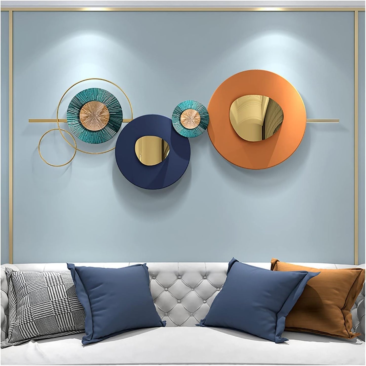 Modern Metal Round/Circles Wall Art-ArtyCraftz.com