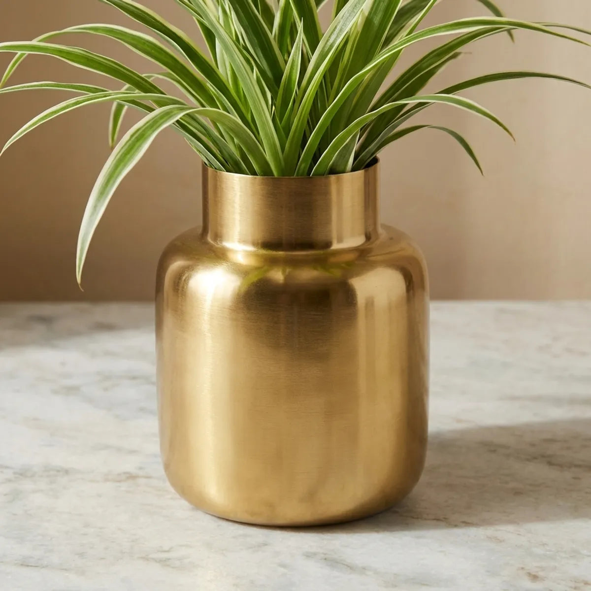 Modern Polished Gold Metal Vases - Set of 2-artycraftz.com