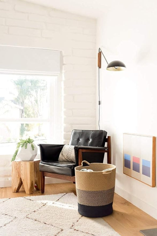 Multi-Purpose Handcrafted Woven Storage Planter Basket