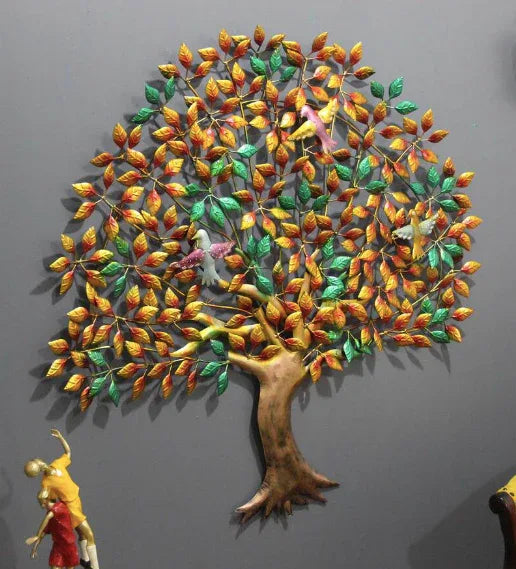 Multi Bird Tree of Life Wall Art interior Decoration of to Your House wall Decor - ArtyCraftz.com