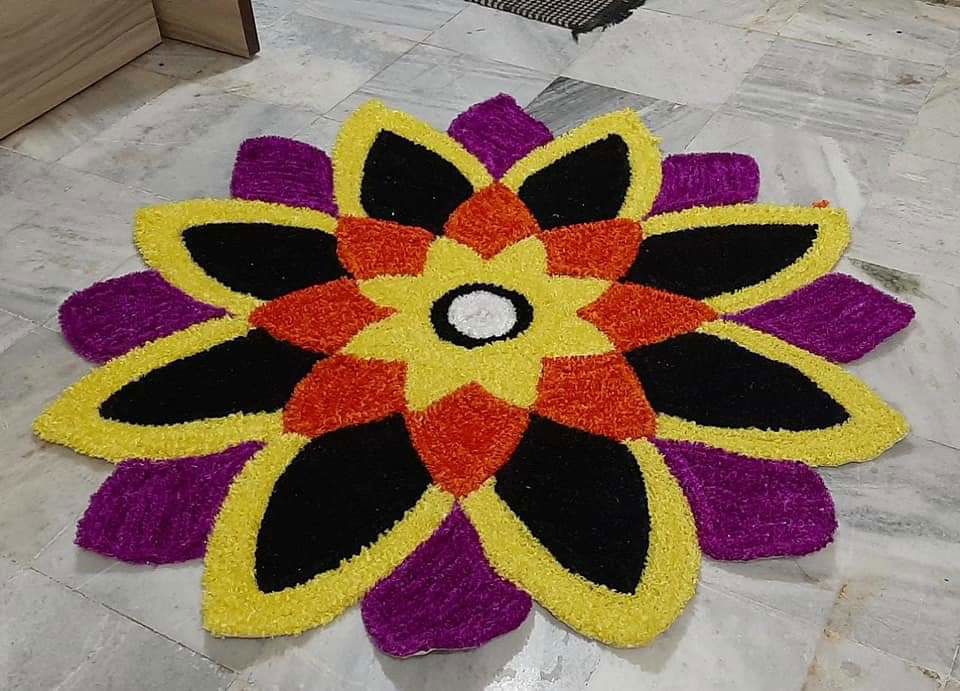 Multicolor Canvas Door mat - ArtyCraftz.com