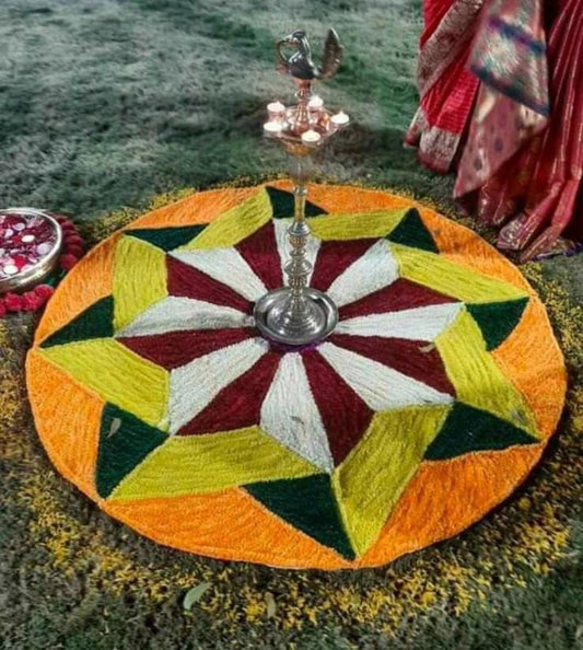 Multicolor Cotton Door mat - ArtyCraftz.com