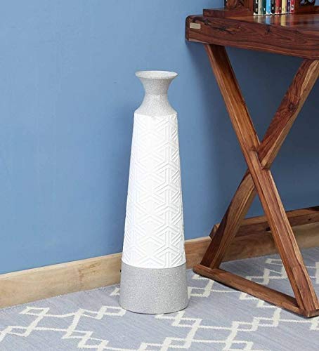 Multicolor Metal Lopa Floor Vase