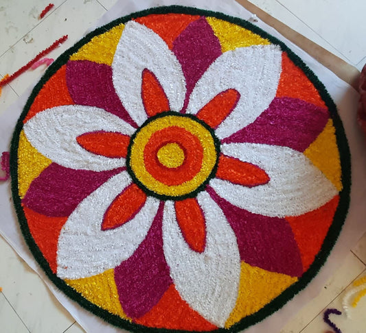 Multicolor ecofriendly Door mat - ArtyCraftz.com