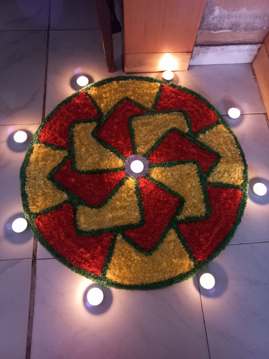 Multicolor microfiber door mat - ArtyCraftz.com