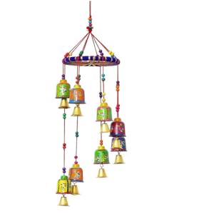 Multicolour Decorative Window Door Wall Hanging Bells Wind Chimes-ArtyCraftz.com