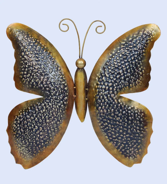 Multicolour Iron Angle Butterfly Wall Decorative Hanging & Mounted Art Sculpture Home Decor (Size 20 x 16 inches) (Small) - ArtyCraftz.com