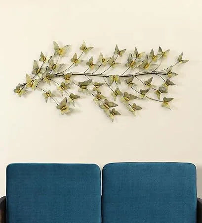Multicolour Iron Apollo Butterfly Wall Decor Hanging & Mounted Art Sculpture Home Decor (Size 25 x 51 inches) - ArtyCraftz.com