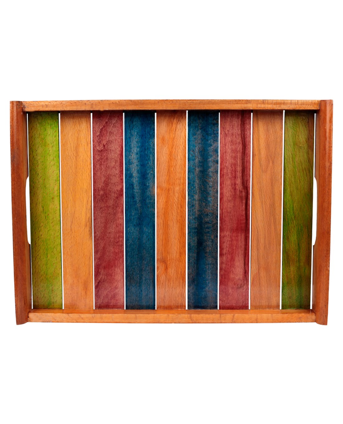 Multicolour Wooden Serving Tray