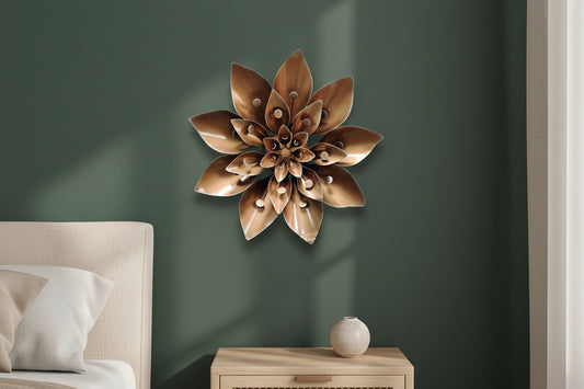 Multicolour Wrought Iron Gala Flower Wall Art - ArtyCraftz.com