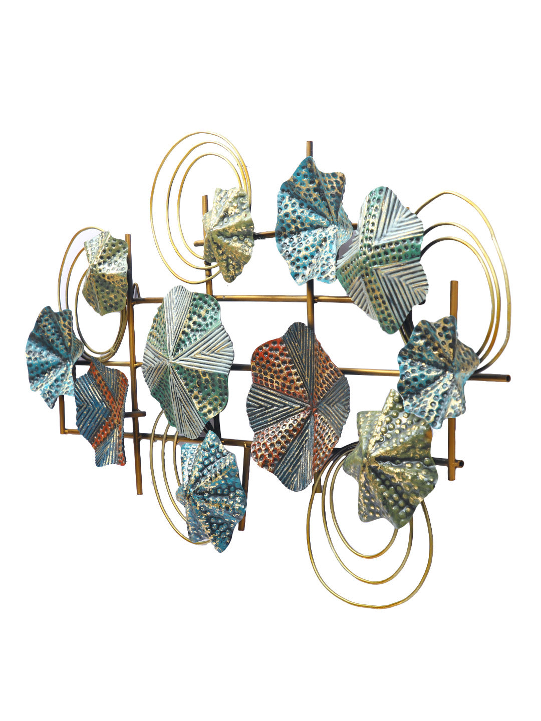 Multicoloured Flower Pattern Wall Art-ArtyCraftz.com