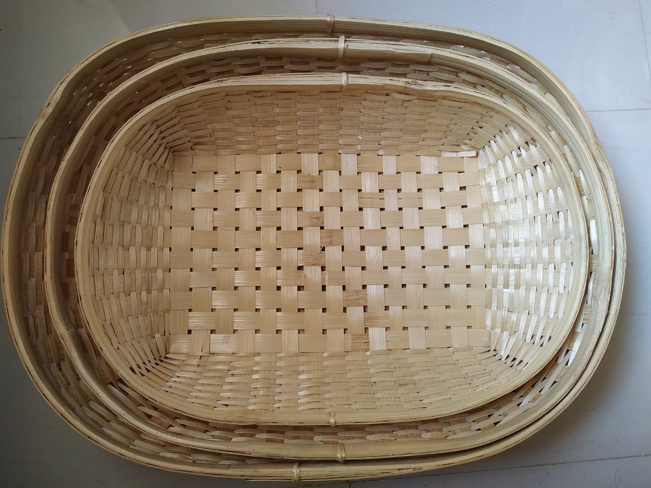 Bamboo Oval Basket