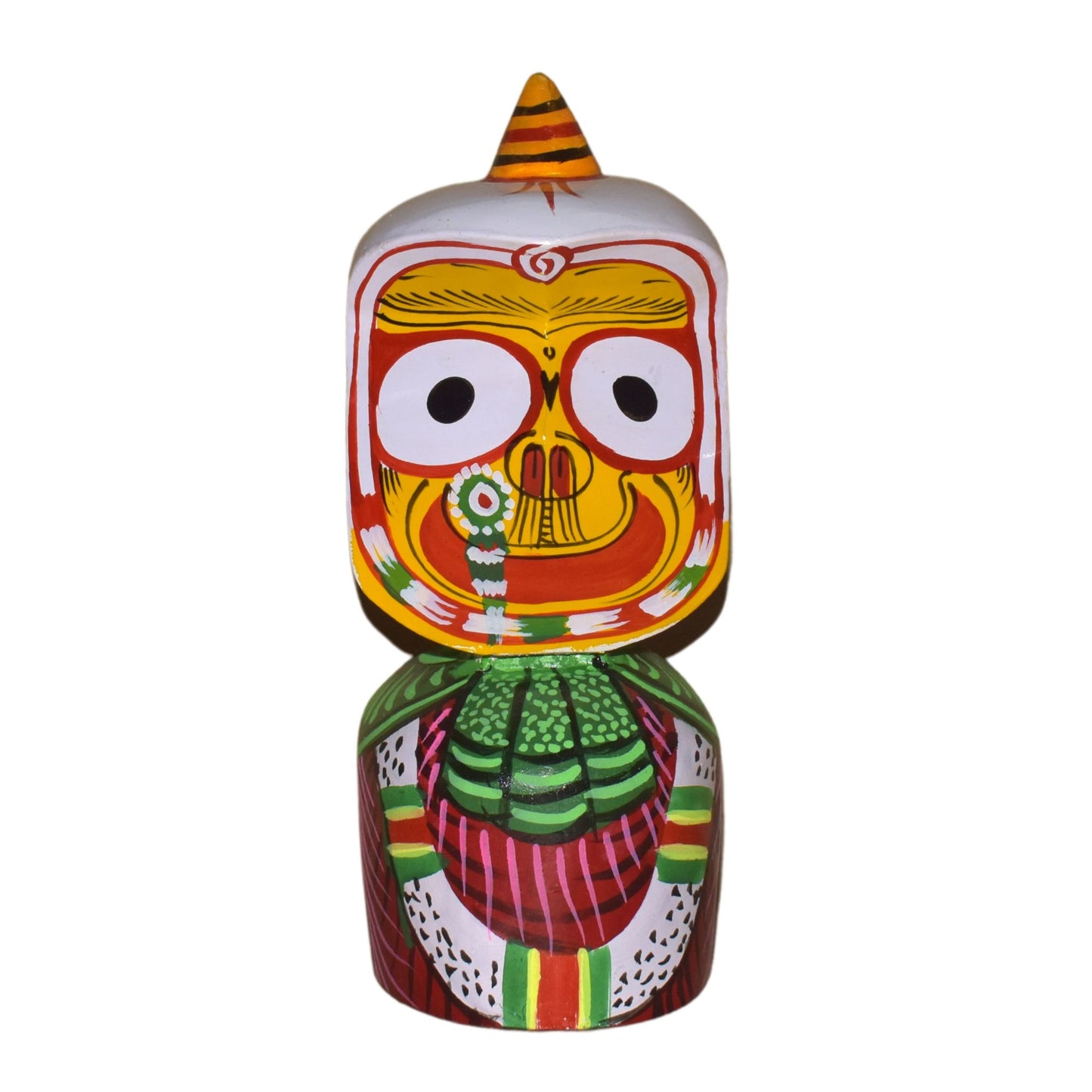 Neem Wood Jagannath Baladeva Subhadra Statue Set 10 Inch-ArtyCraftz.com