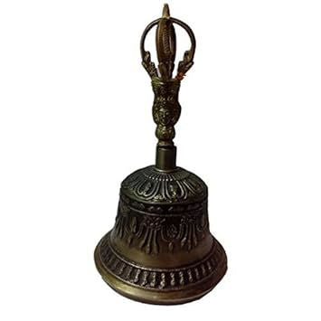 Nepali Brass Artifact Handbell - ArtyCraftz.com