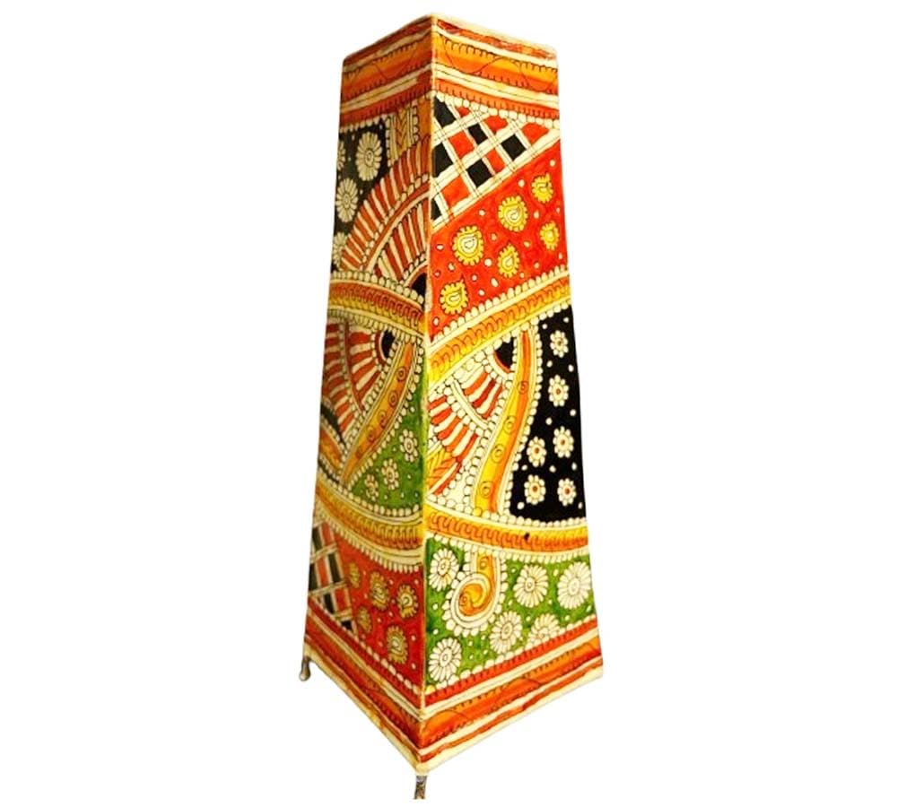 Nimmalakunta Kalamkari Sqaure Floor Lamp-ArtyCraftz.com