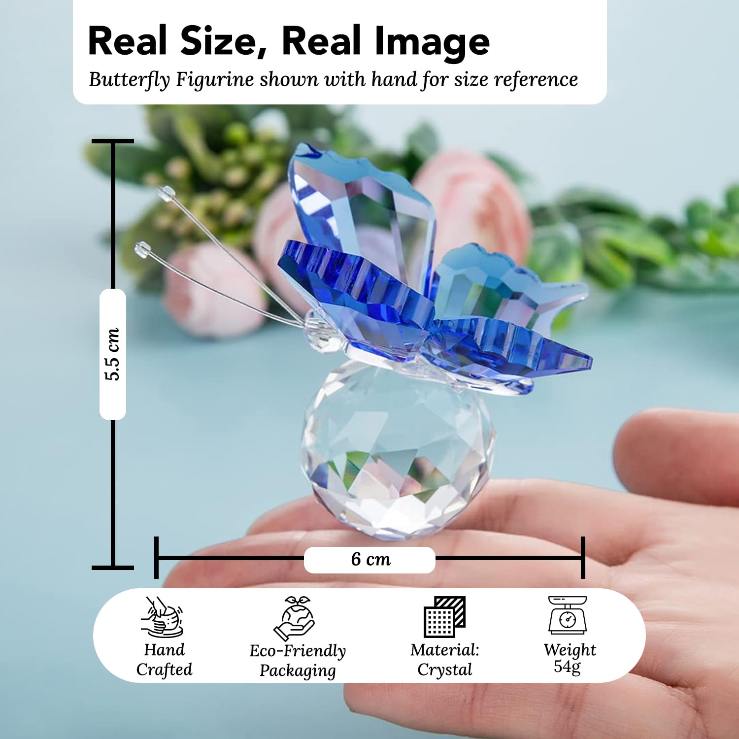 Nostrae Crystal Butterfly Show Pieces-ArtyCraftz.com