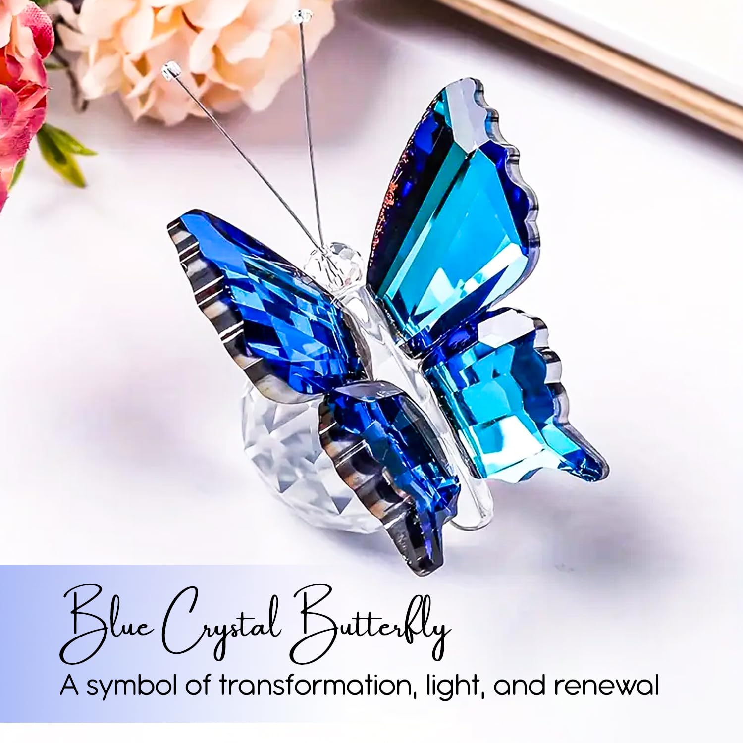 Nostrae Crystal Butterfly Show Pieces-ArtyCraftz.com