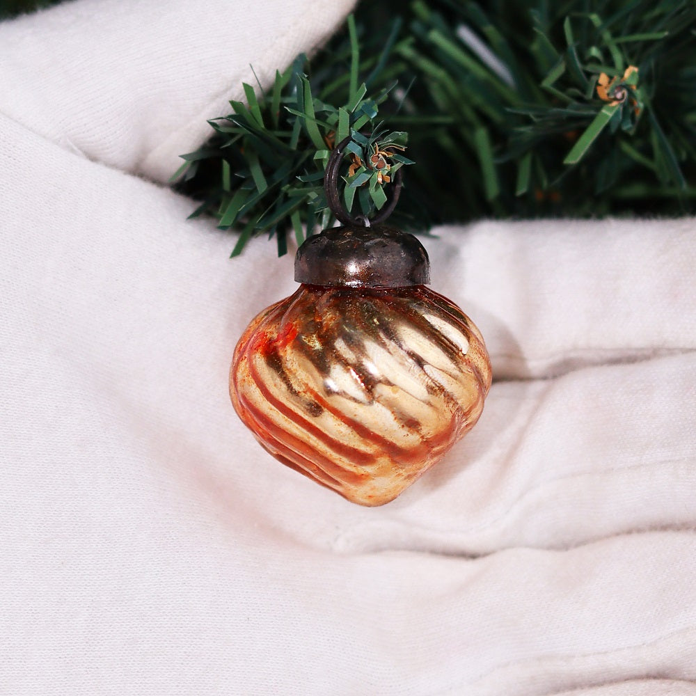 Glass Spiral Heart Christmas Ornaments-ArtyCraftz.com