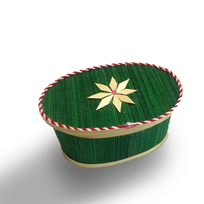 Oval Bamboo Designer Box