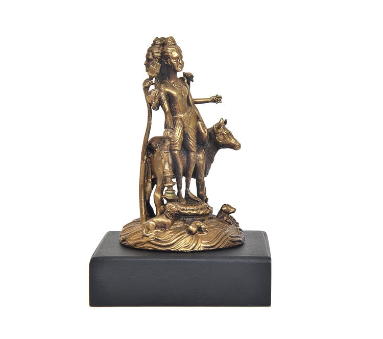 Panchaloha Dattatreya Statue 3 Inch-ArtyCraftz.com