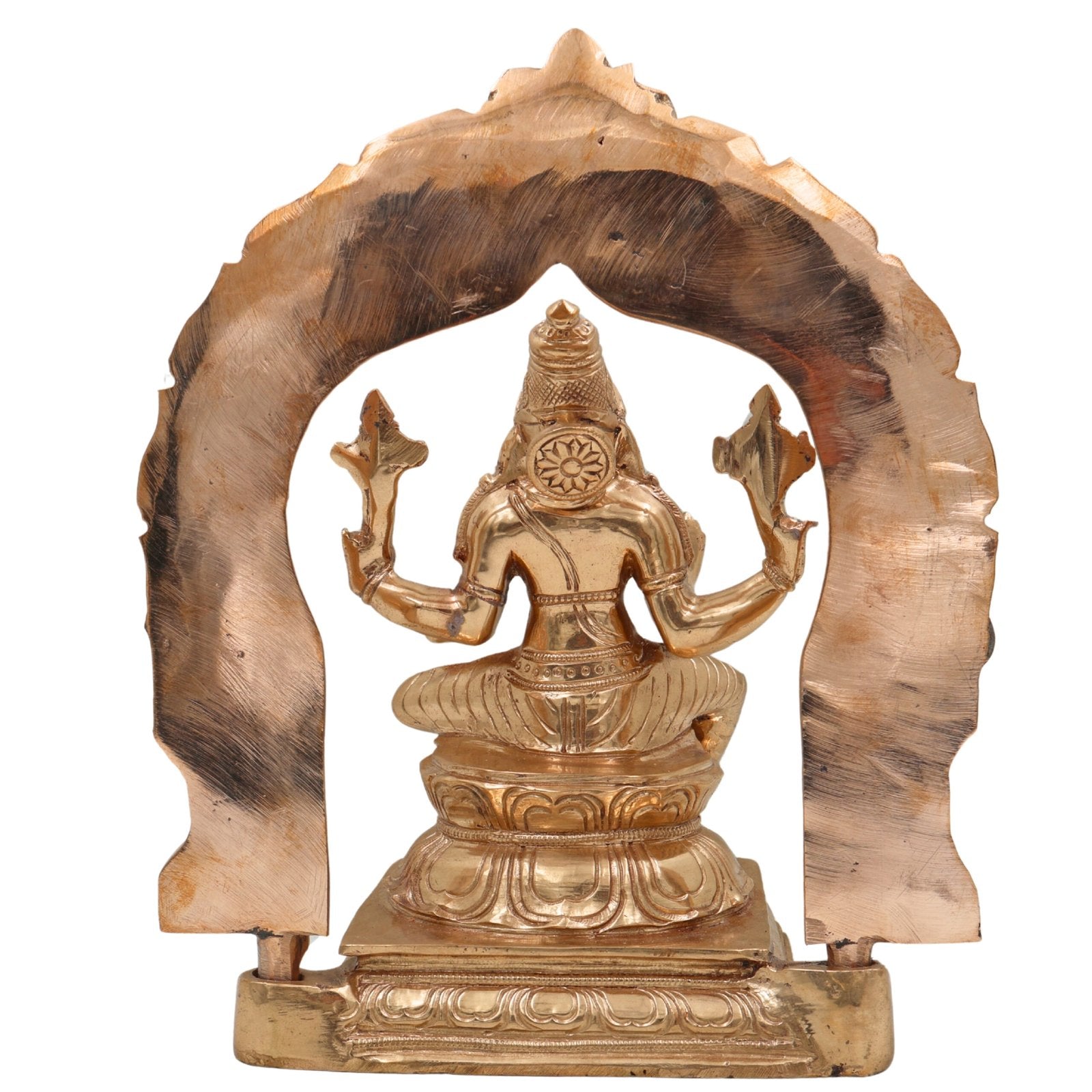 Panchaloha Narasimha Statue with Peedam-ArtyCraftz.com