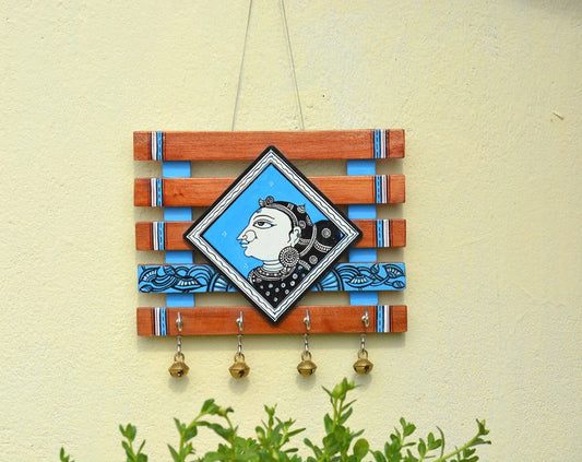 Pattachitra Wooden Key Holder - ArtyCraftz.com