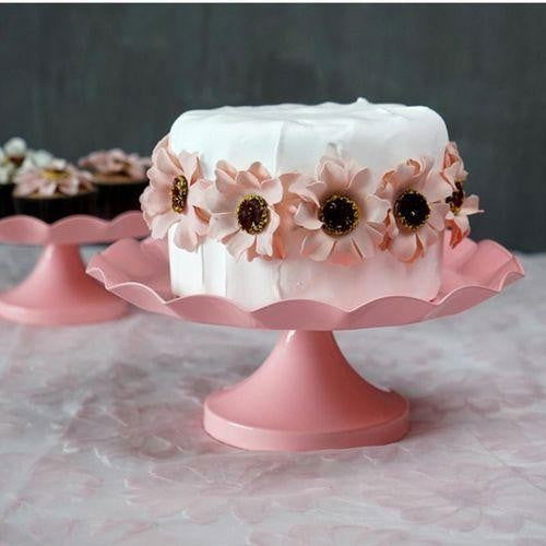 Pink Round Metal Cake Holder - ArtyCraftz.com