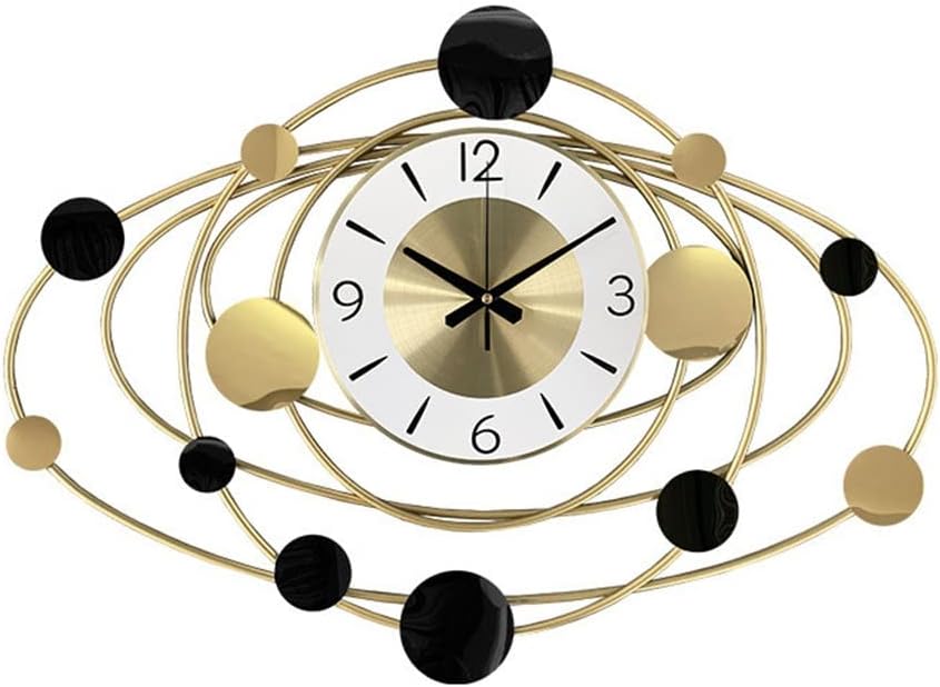 Planets Shaped Metal Golden Wall Clock- ArtyCraftz
