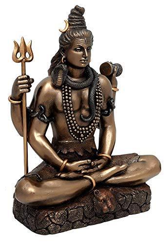 Poly Resin and Bonded Bronze Shiva Side View
