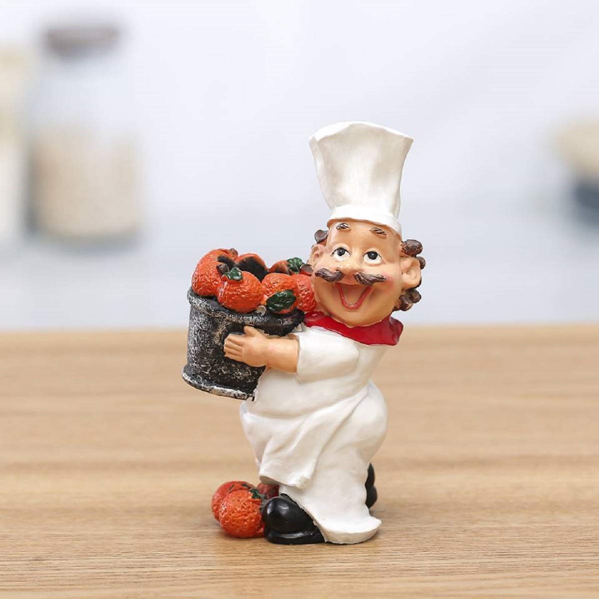 Polyresin Chef Fruit Pick Holder -ArtyCraftz.com