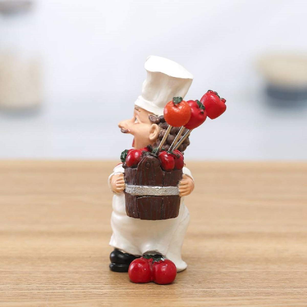 Polyresin Chef Fruit Pick Holder-ArtyCraftz.com