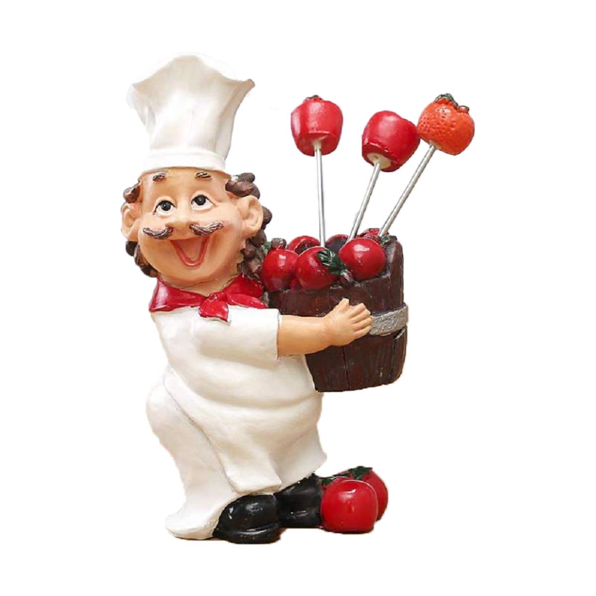 Polyresin Chef Fruit Pick Holder-ArtyCraftz.com