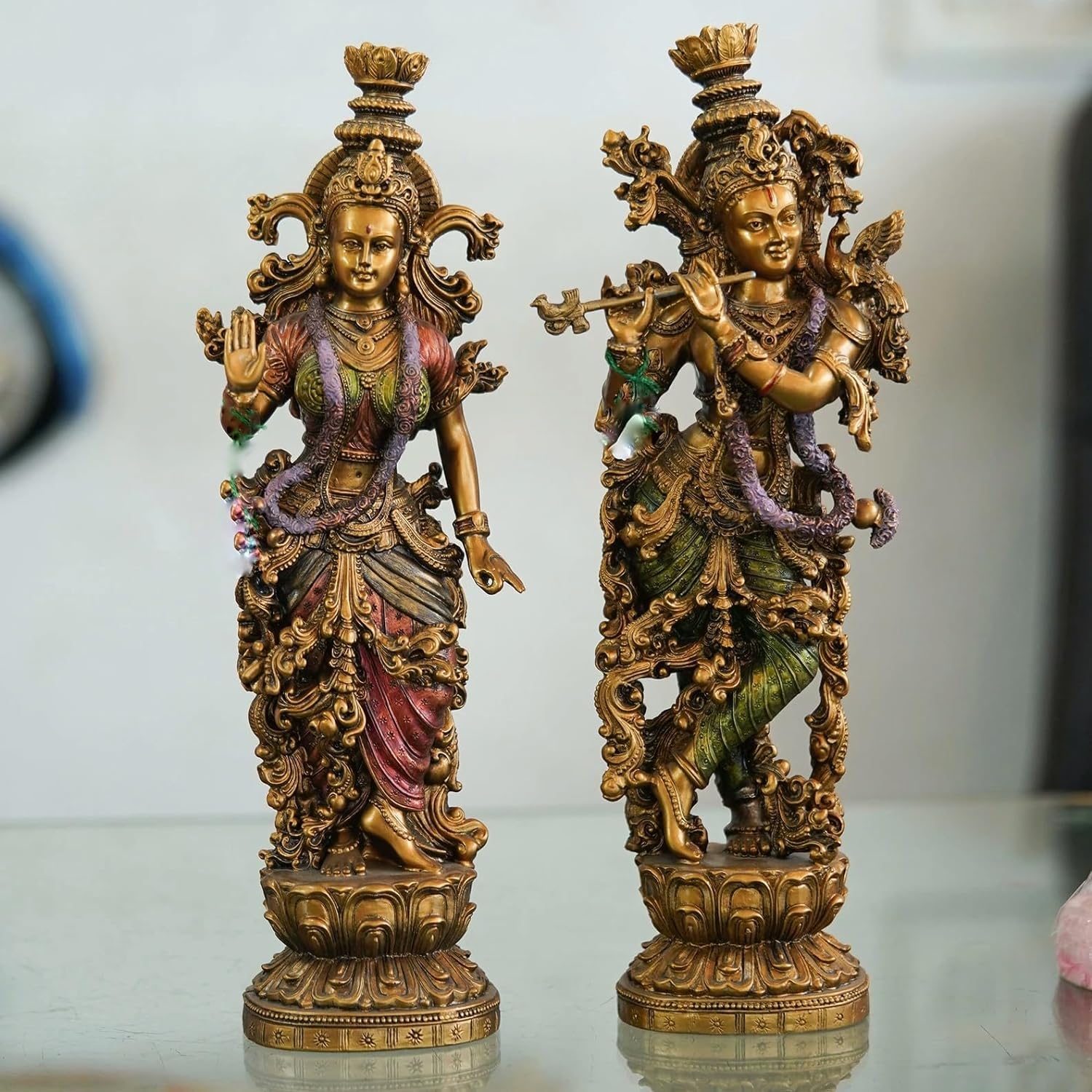 Polyresin Cold Cast Radha Krishna Statue-ArtyCraftz.com